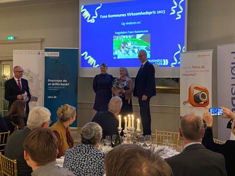 Her ses prisuddelingen